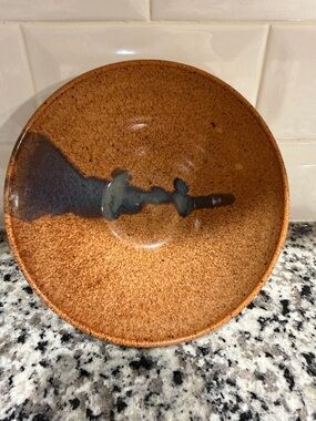 Signed studio pottery bowl